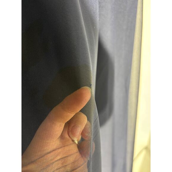 Jackie Jon New York 8 Navy Blue Lace Formal Dress Beaded Belt Wedding - Picture 13 of 14